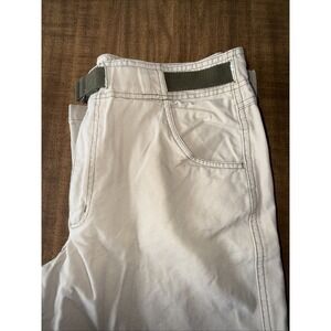Ruff Hewn‎ Men's Belted Cargo Pants Cotton Beige Size 34x34